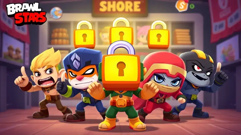 Personajes bloqueados de Brawl Stars brillantes