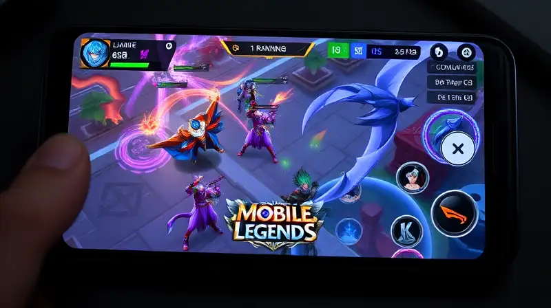 Juego Mobile Legends con batalla y clasificación