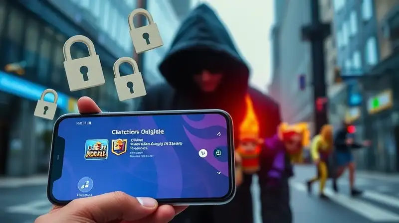 Smartphone descarga Clash Royale de tienda insegura