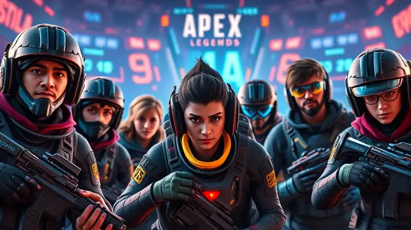 Equipo diverso de gamers en batalla futurista