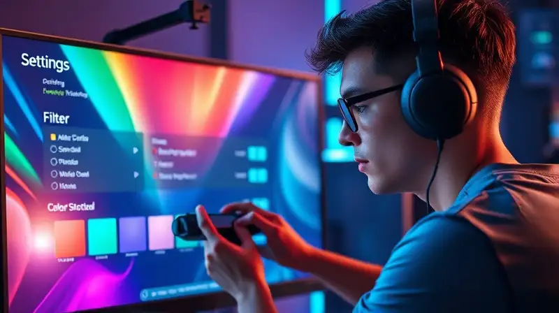 Gamer ajusta gráficos para imagen nítida