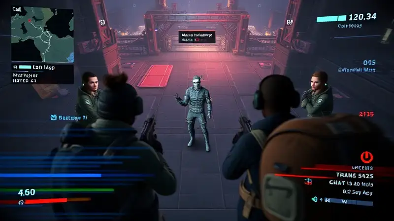 Escena intensa de juego multijugador competitivo