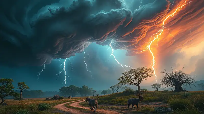 Tormenta violenta azota mundo abierto fantástico