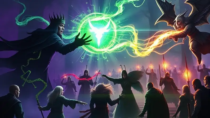 Magia oscura y sanadora empodera guerreros