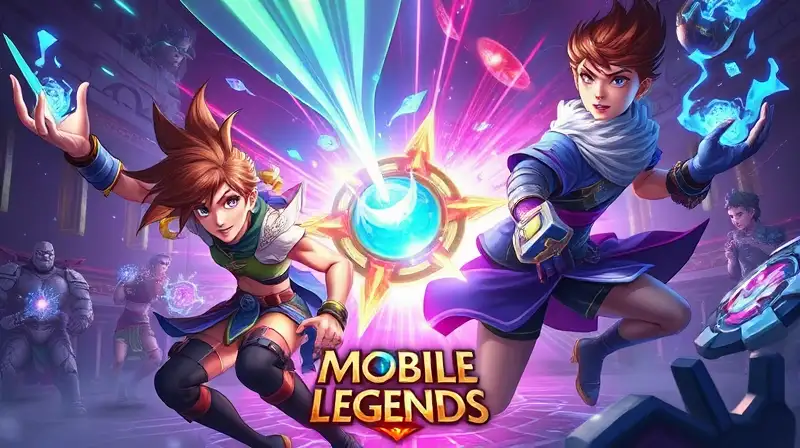 Personajes de Mobile Legends en batalla luminosa