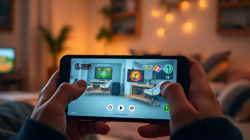 Smartphone muestra juegos casuales con bajo consumo