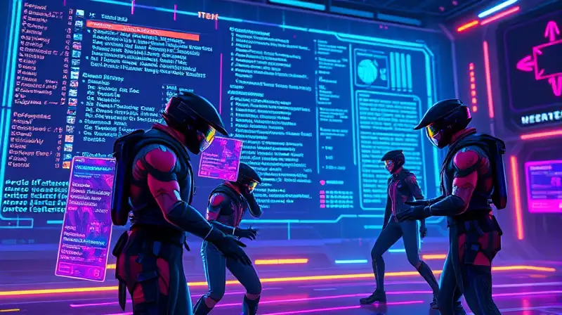 Interfaz futurista Valorant corrigiendo fallas digitales