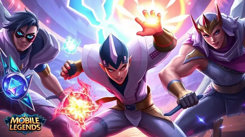 Héroes de Mobile Legends listos para luchar
