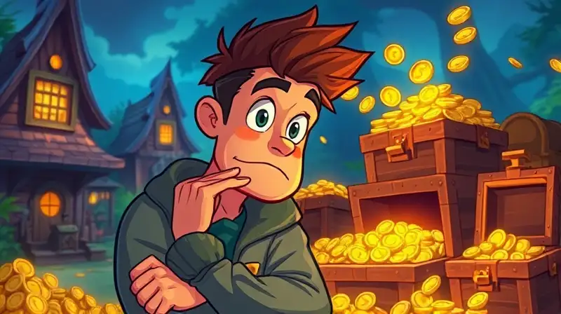 Jugador de Coin Master con tesoros brillantes