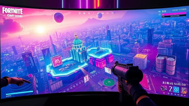 Juego Fortnite ultrapanorámico