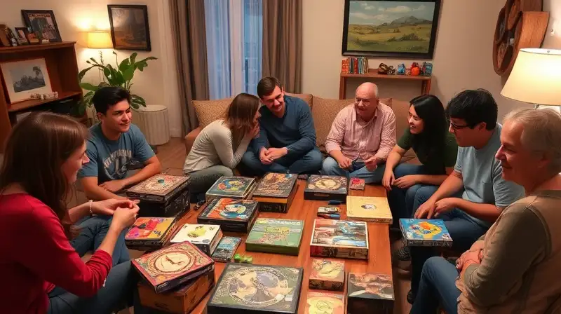 Grupo diverso juega juegos de mesa juntos