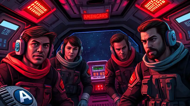 Tripulantes de Among Us en emergencia espacial