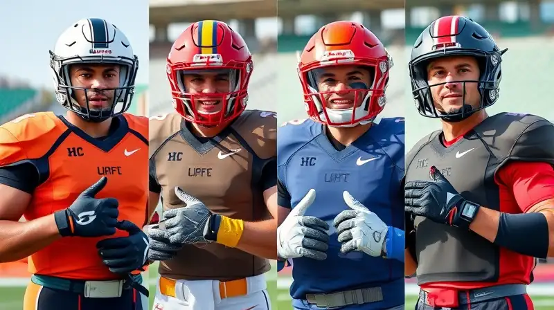 Jugadores deportivos eligen equipo protector diverso