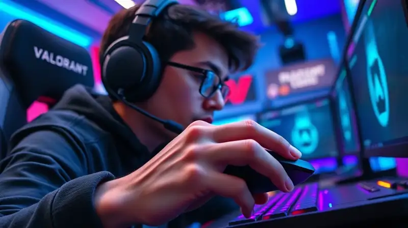 Jugador profesional ajusta sensibilidad del mouse