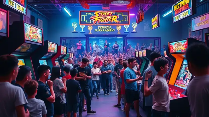 Torneo arcade vibrante con intensa pelea