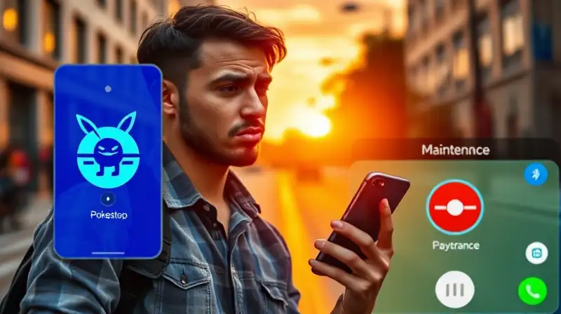 Jugador de Pokémon GO frustrado junto a Pokéstop