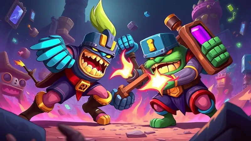 Valquiria y minero luchan intensamente en arena