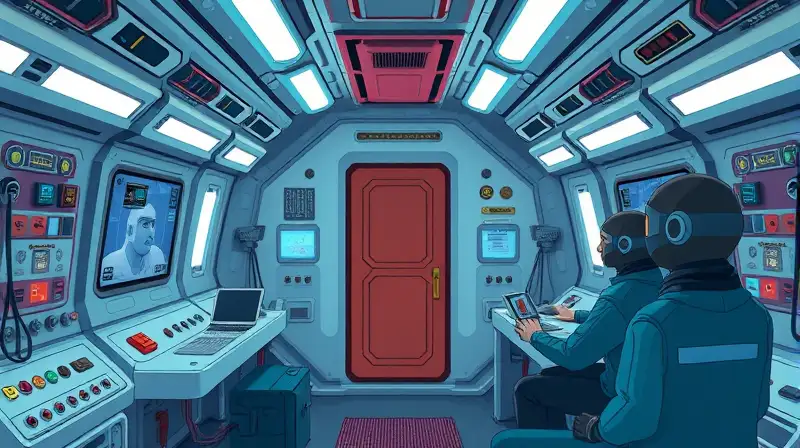 Interior simple y colorido de Among Us