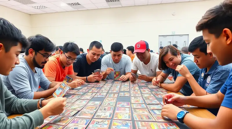 Jugadores intensos en torneo de Pokémon
