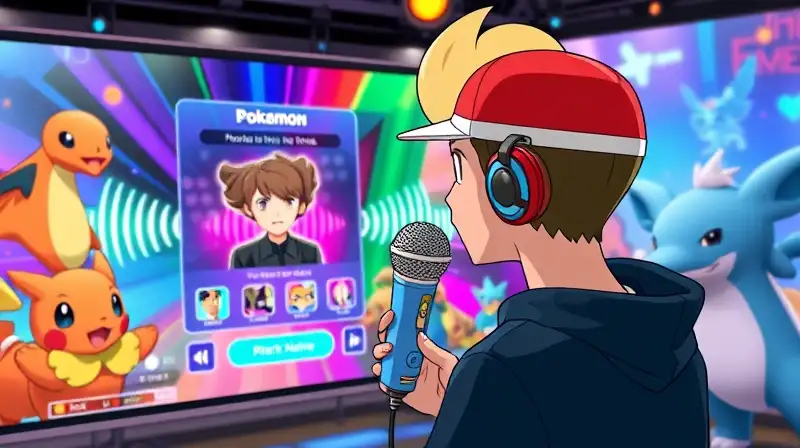 Gamer personaliza voz Pokémon en interfaz vibrante