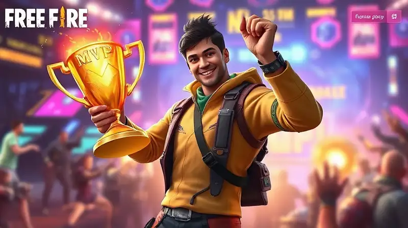 Jugador MVP de Free Fire celebra victoria