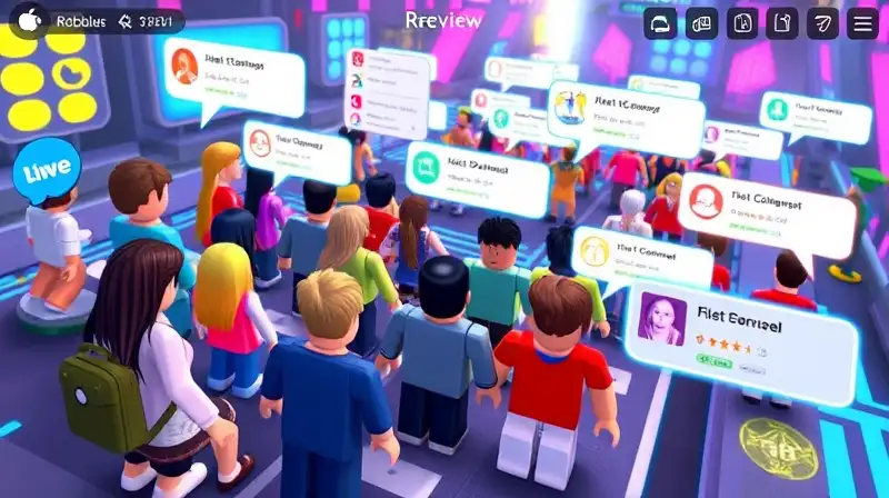 Juego multijugador Roblox con avatares vibrantes