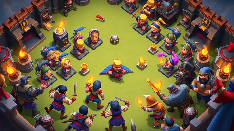 Batalla épica colorida en Clash Royale