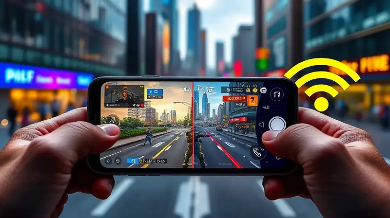 Pantalla dividida: red y juego móvil