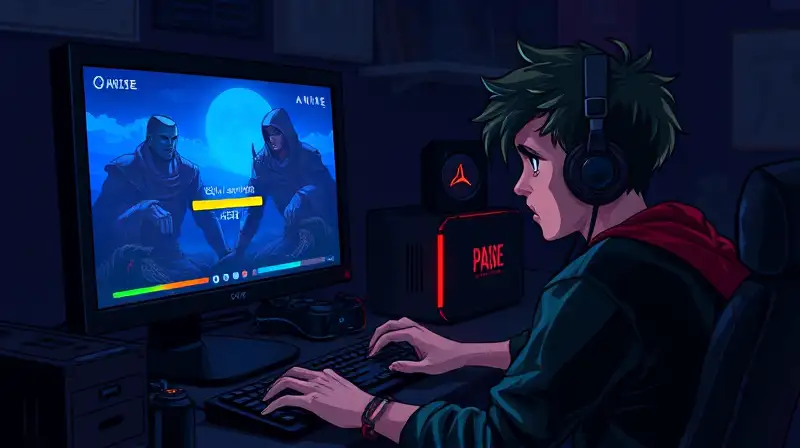 Gamer frustrado con carga atascada en juego