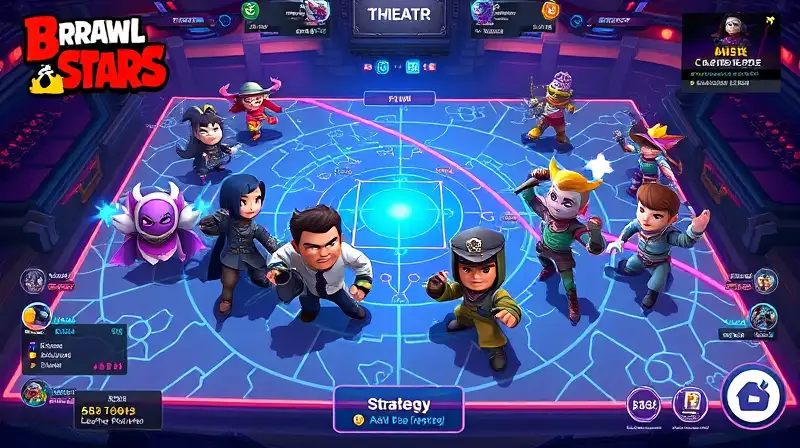Personajes de Brawl Stars en acción estratégica