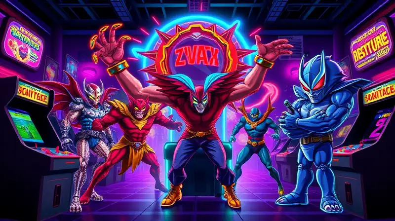 Enemigos arcade icónicos en estilo pixelado