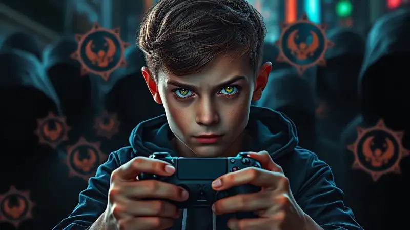 Joven gamer enfrenta grupo oscuro determinado