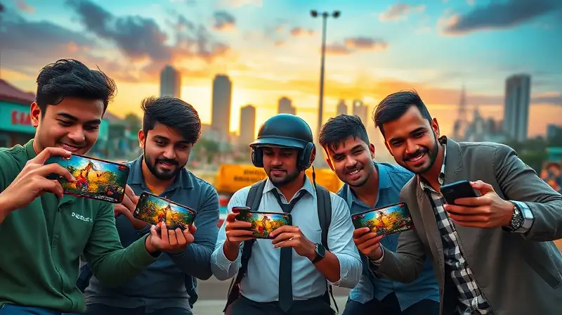 Amigos juegan PUBG Mobile en equipo