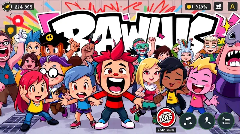 Personajes coloridos de Brawl Stars animados
