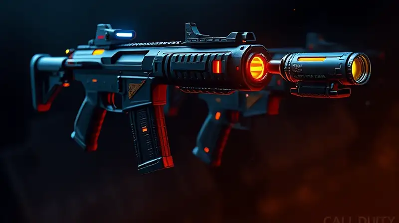Armas futuristas personalizadas con luces brillantes